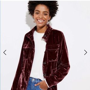 Loft Velvet Utility Jacket